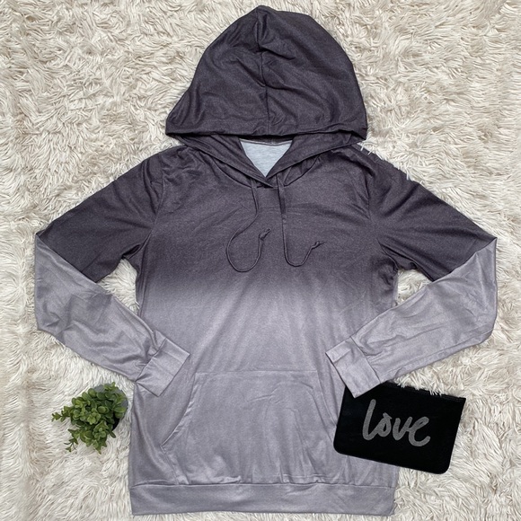 Boutique LS Hooded Top 💗 Gray - Picture 2 of 9